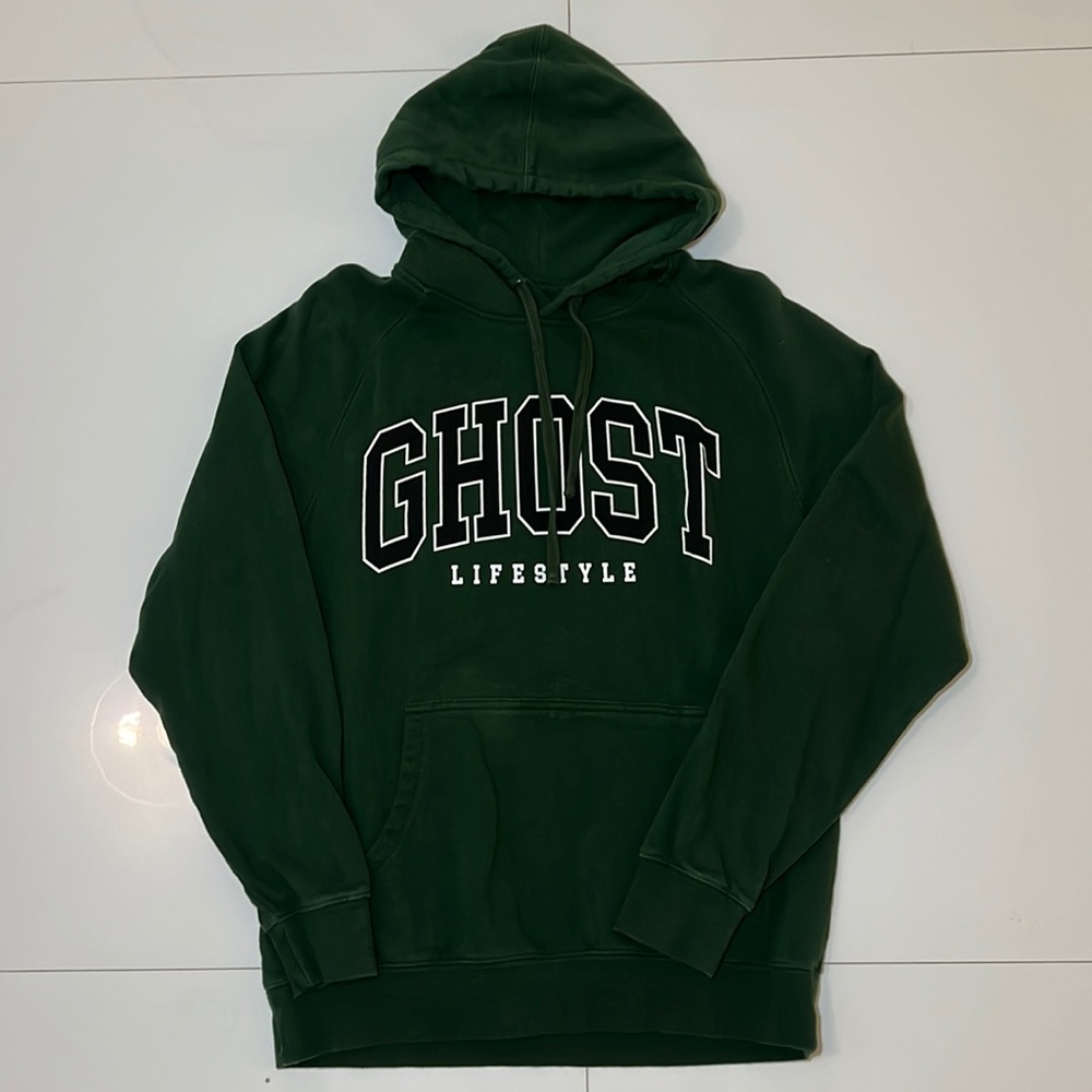 Deep Green Ghost Lifestyle Hoodie Size M